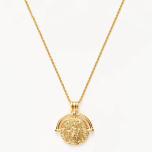 Lucy Williams Missoma Roman arc coin  necklace - Picture 1 of 5